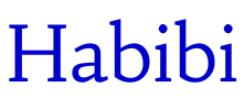 Habibi フォント